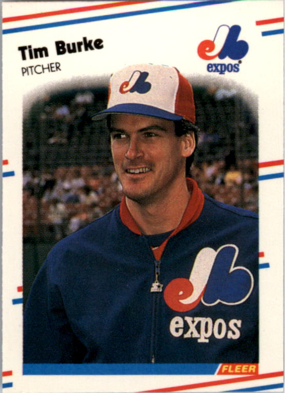 1988 Fleer Mini Baseball Cards 087      Tim Burke